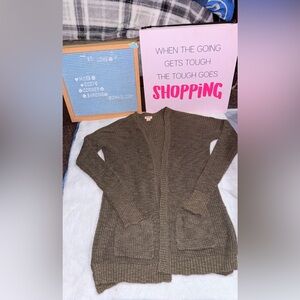 Mossimo Supply Co. Olive Green Cardigan